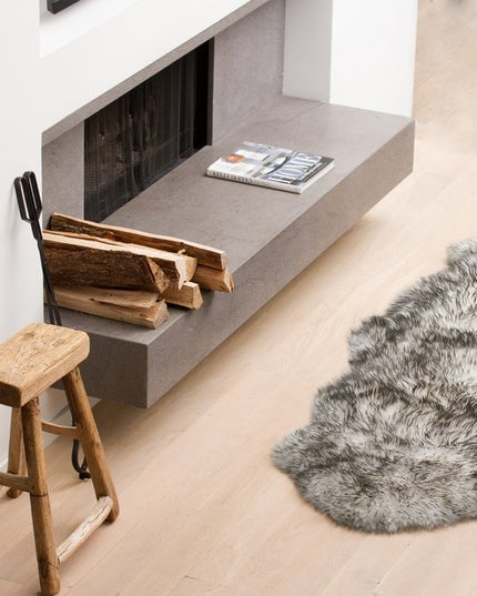 Gradient Grey Animal Print Area Rug