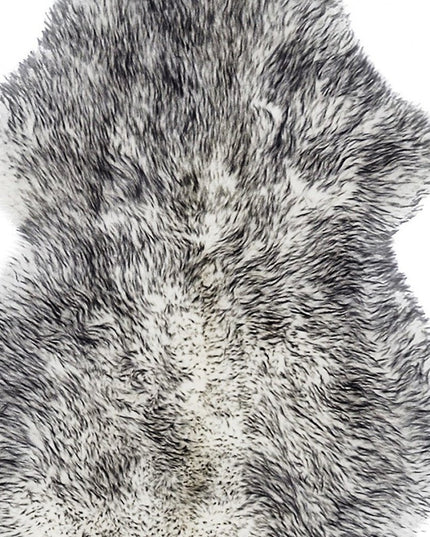 Gradient Grey Animal Print Area Rug