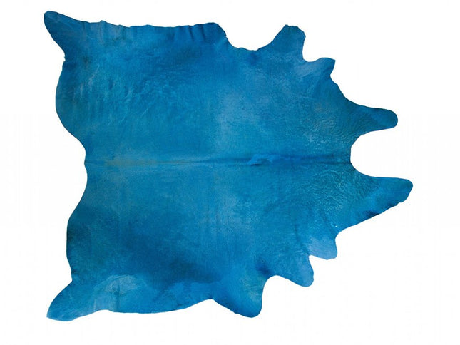 6' X 7' Red Cowhide Area Rug