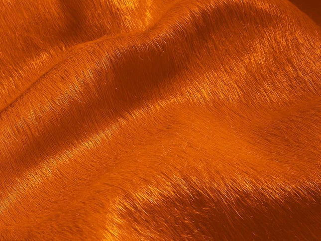 6' X 7' Red Cowhide Area Rug