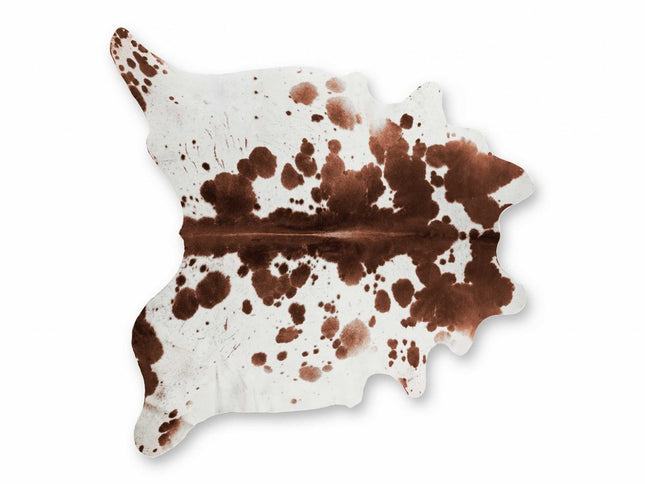 6' X 7' White Cowhide Cowhide Print Area Rug