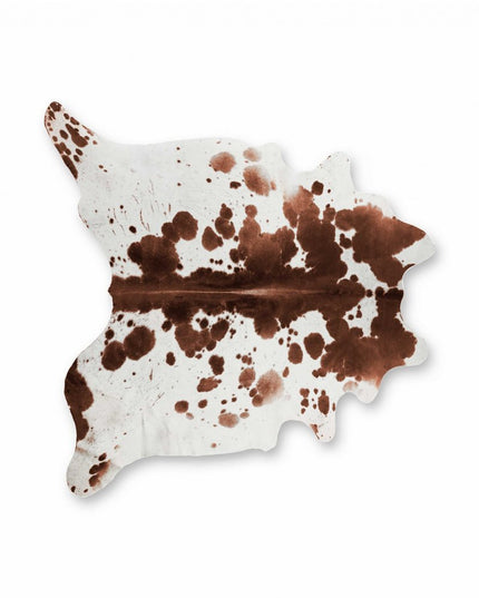 6' X 7' White Cowhide Cowhide Print Area Rug