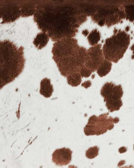 6' X 7' White Cowhide Cowhide Print Area Rug