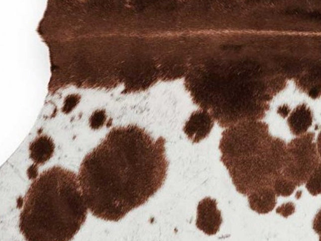 6' X 7' White Cowhide Cowhide Print Area Rug