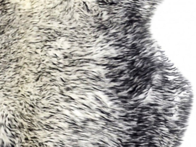 4' X 6' Gray Genuine Sheepskin Handmade Area Rug