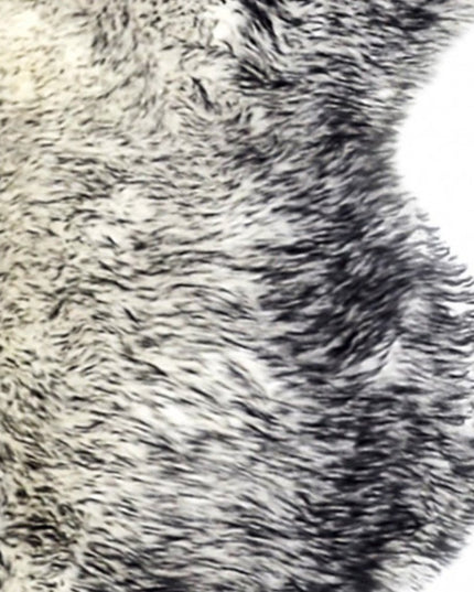 4' X 6' Gray Genuine Sheepskin Handmade Area Rug