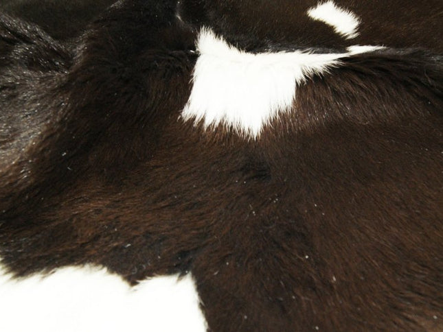 2' X 3' Black And White Cowhide Abstract Hand Woven Area Rug