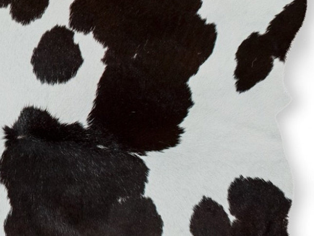 2' X 3' Black And White Cowhide Abstract Hand Woven Area Rug