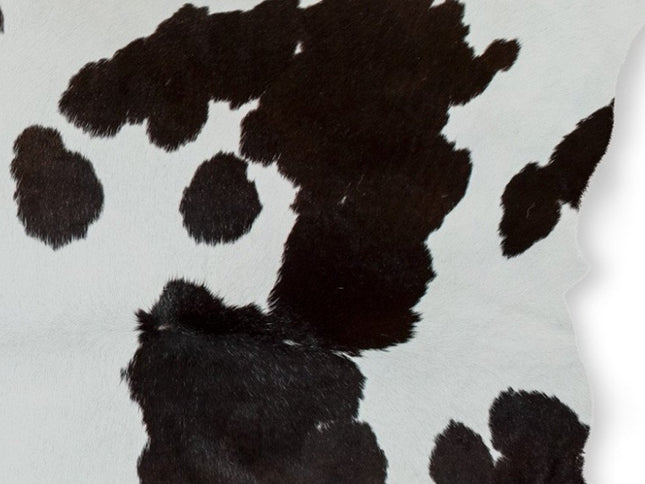 2' X 3' Black And White Cowhide Abstract Hand Woven Area Rug