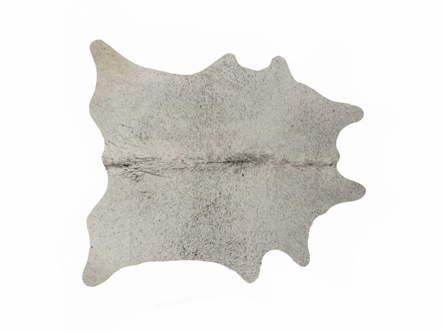 6' X 7' Gray Cowhide Hand Tufted Area Rug