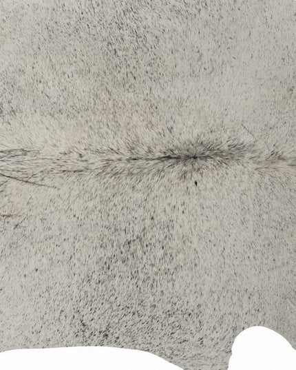 6' X 7' Gray Cowhide Hand Tufted Area Rug