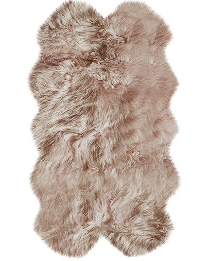 4' X 6' Gray Genuine Sheepskin Handmade Area Rug