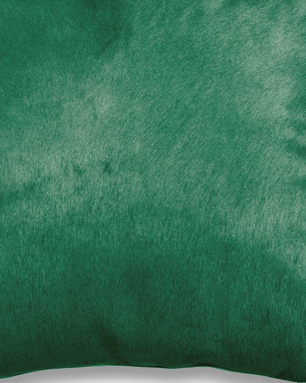 Set of Two 18" Chocolate And Gold Cowhide Throw Pillows