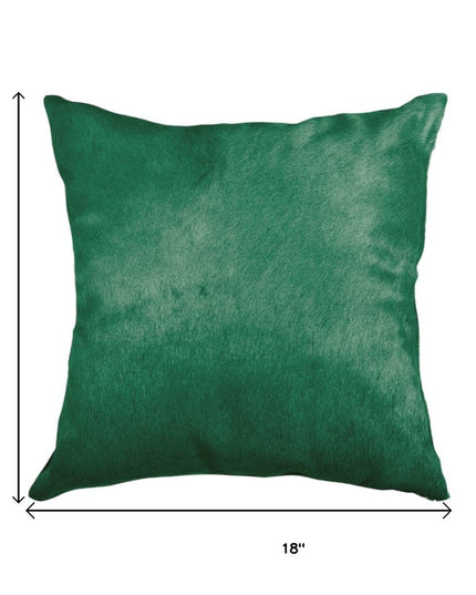 Set of Two 18" Chocolate And Gold Cowhide Throw Pillows