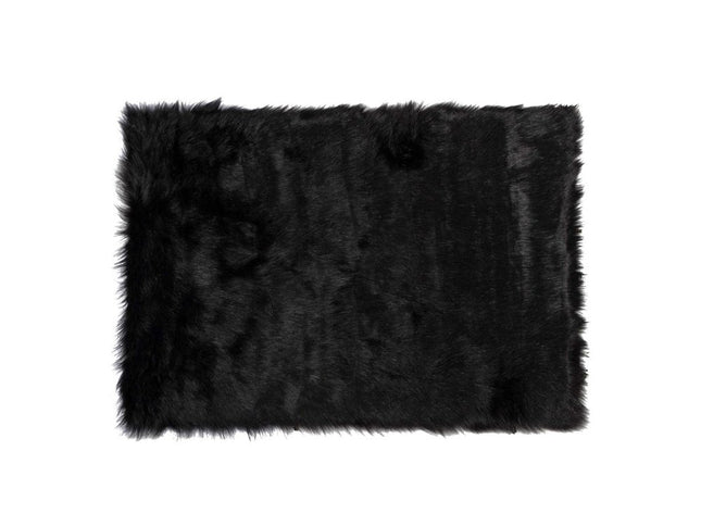 3' X 5' Black Shag Area Rug