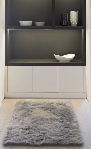 3' X 5' Black Shag Area Rug