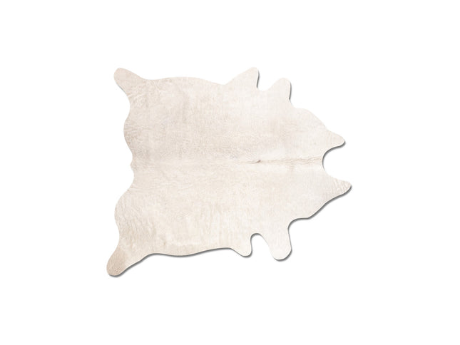 5' X 7' Off White Cowhide Cowhide Print Area Rug