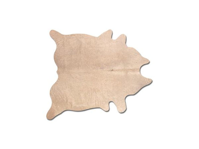 5' X 7' Black And Gold Cowhide Cowhide Print Area Rug