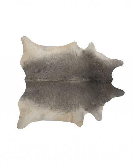 5' X 7' Black And Gold Cowhide Cowhide Print Area Rug