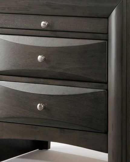 25" Solid Wood Two Drawer Nightstand