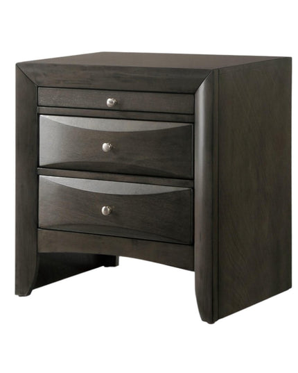 25" Solid Wood Two Drawer Nightstand