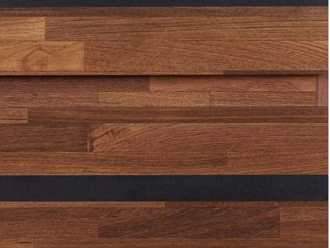 23" Black And Brown Wood And Iron End Table With Two Drawers