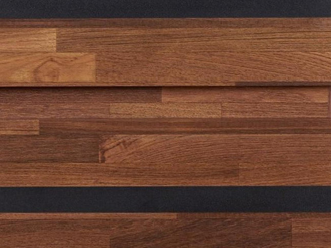 23" Black And Brown Wood And Iron End Table With Two Drawers