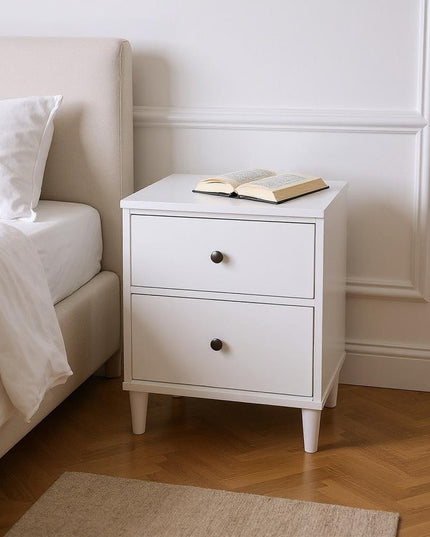 21" Brown Three Drawers Nightstand