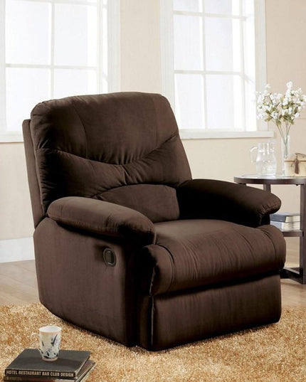 35" Chocolate Microfiber Recliner