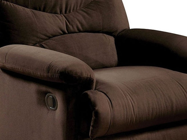 35" Chocolate Microfiber Recliner