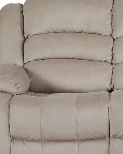 40" Contemporary Beige Fabric Sofa
