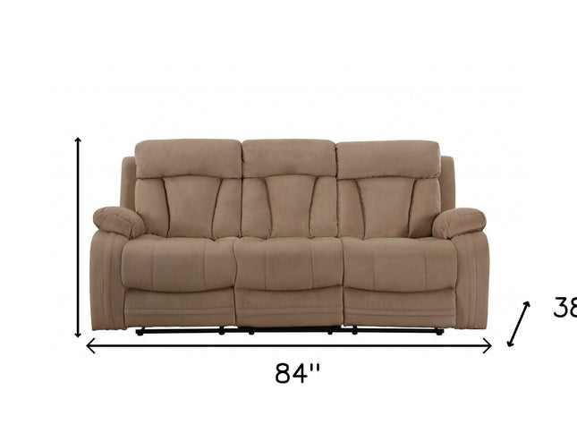 40" Modern Beige Fabric Sofa