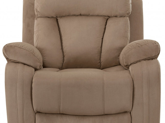 40" Modern Beige Fabric Chair