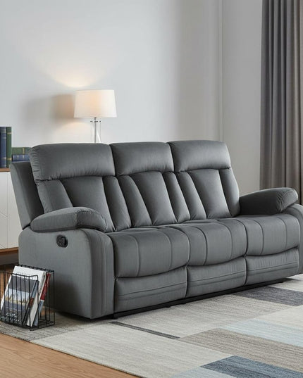 40" Modern Grey Fabric Sofa