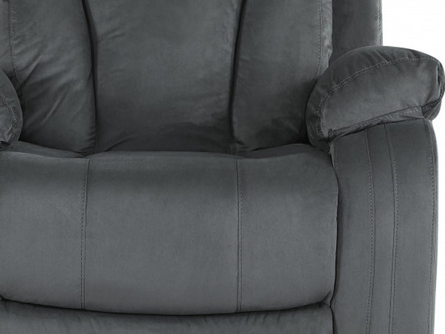 40" Modern Grey Fabric Chair
