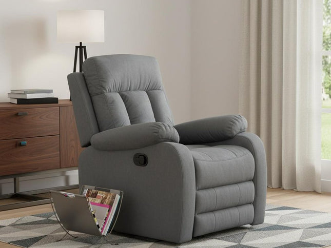 40" Modern Grey Fabric Chair