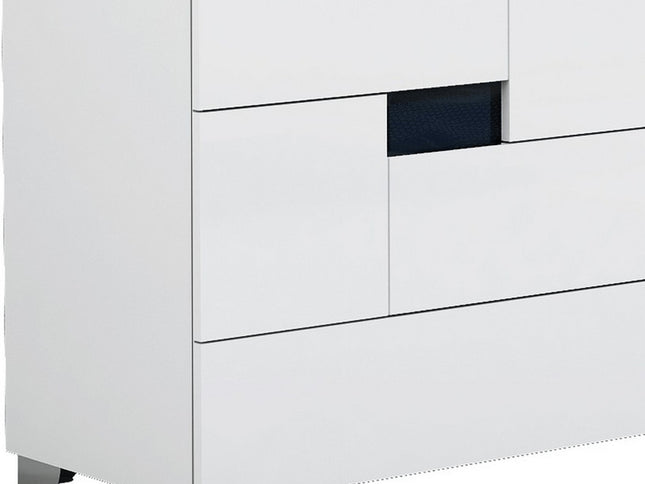 30" Superb White High Gloss Dresser