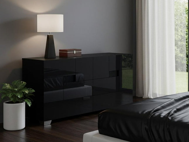 30" Superb White High Gloss Dresser