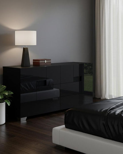 30" Superb White High Gloss Dresser