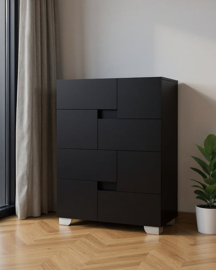 44" Superb Black High Gloss Chest