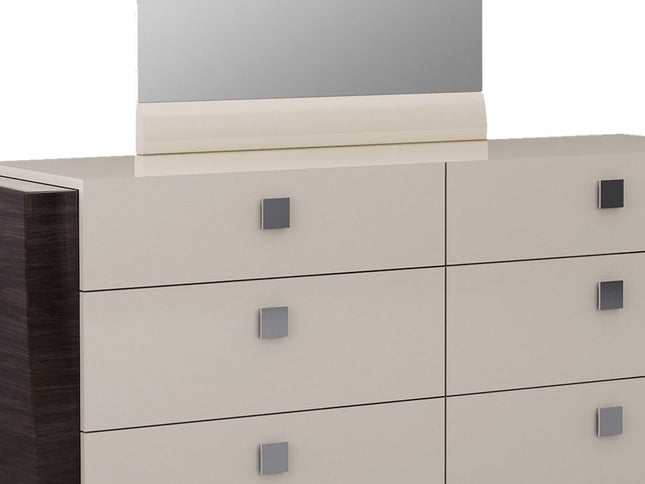 34" Refined Beige High Gloss Dresser
