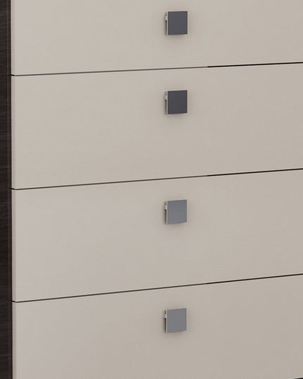 34" Refined Beige High Gloss Dresser