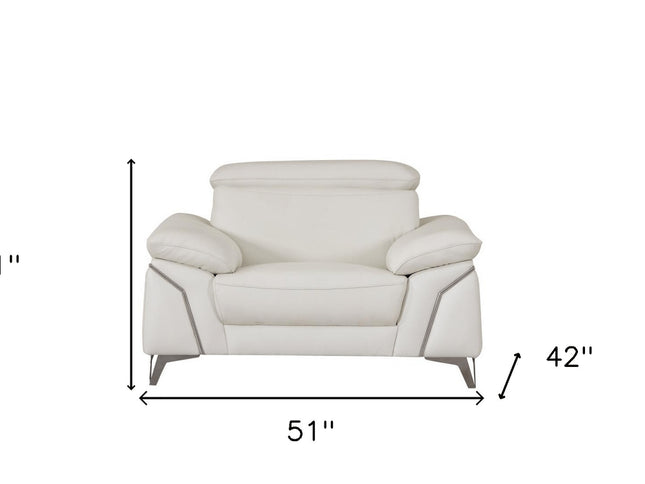 51" Gray Chair and a Half