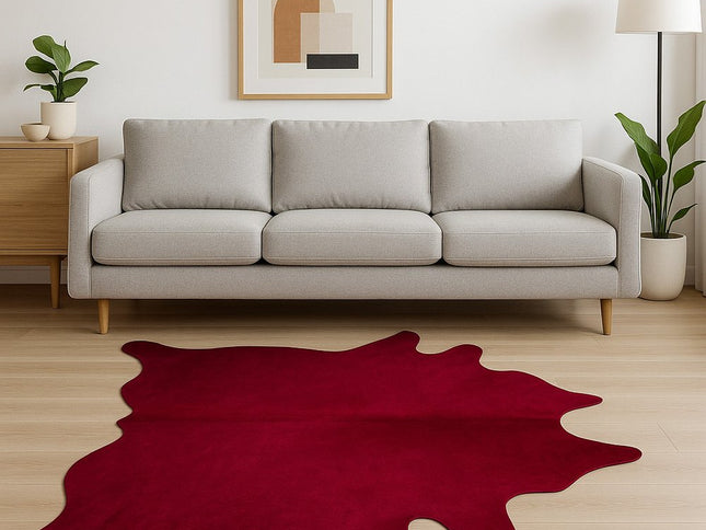 6' X 7' Brown Cowhide Area Rug