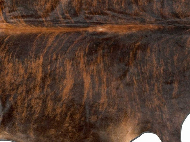 5' X 7' Brown And Black Cowhide Cowhide Print Area Rug