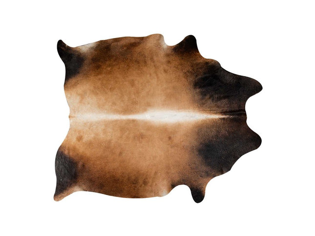 5' X 7' Brown And Black Cowhide Cowhide Print Area Rug