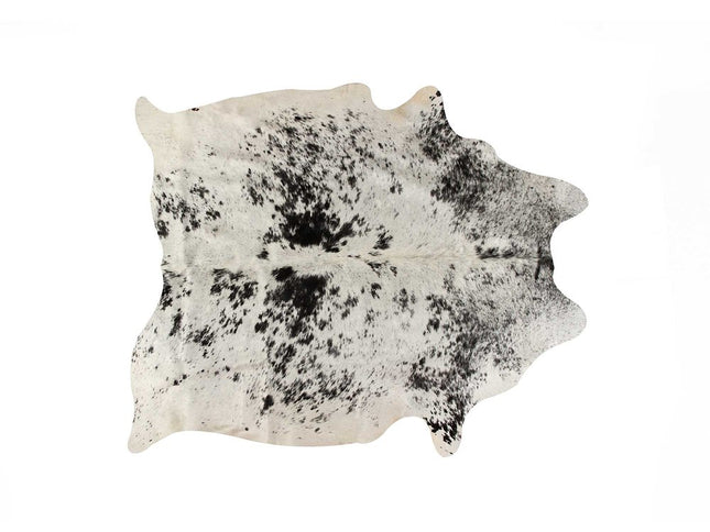 6' X 7' Black And White Cowhide Area Rug