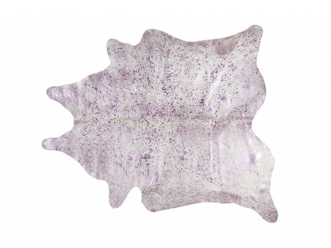 6' X 7' Gray Cowhide Cowhide Print Area Rug