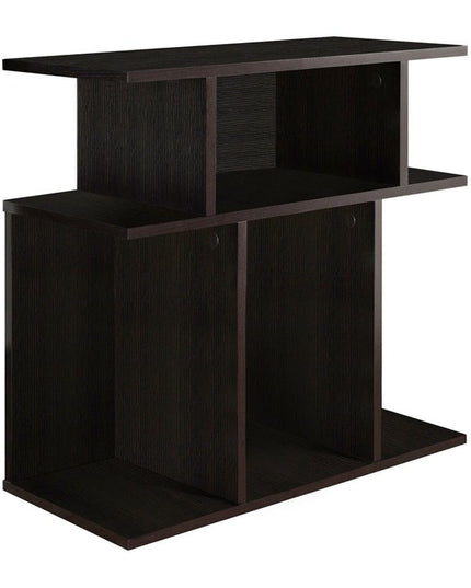 24" Brown Wood End Table With 6