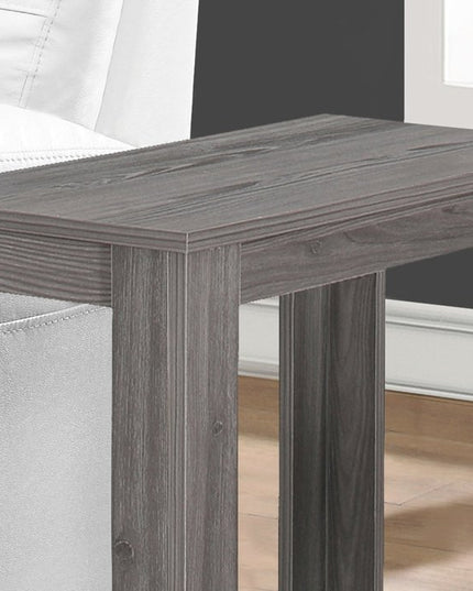 22" Deep Taupe End Table With Shelf